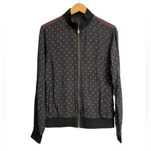 Scotch & Soda Men's 100% Viscose Full Zip Bomber Jacket Size S Black Amsterdam